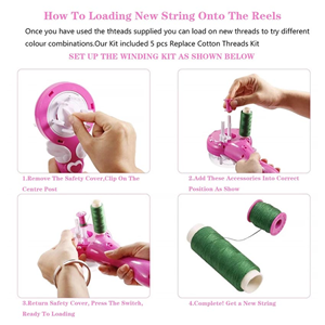 اسباب بازی لوازم آرایشی دستگاه بافت مو کوچک با نخ رنگی BRAIDED HAIR MACHINE_اسباب بازی